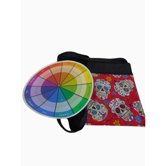 Handcrafted Crossbody Bag With Sugar Skull Pattern - Picture 7 of 8